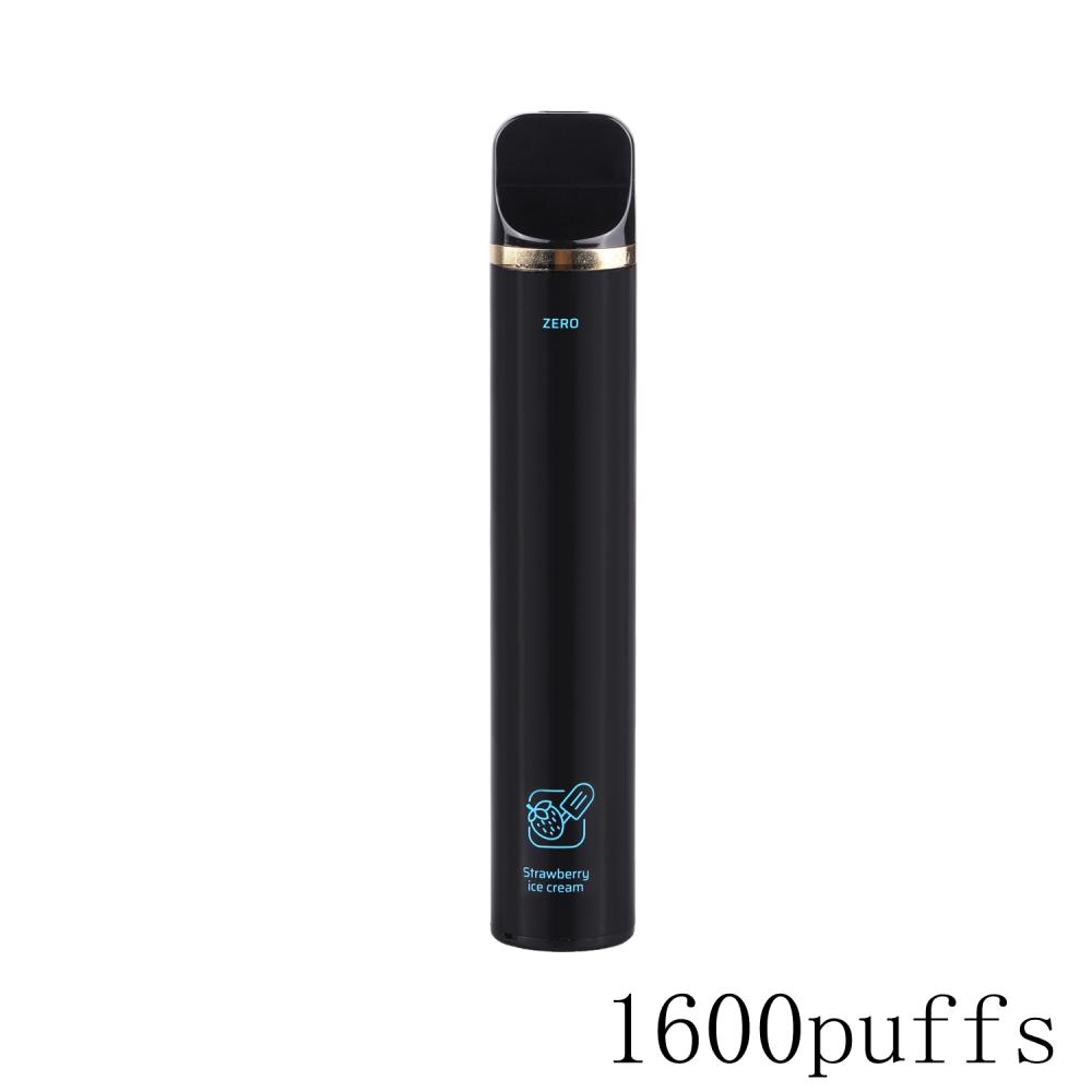 Shenzhen CE certificado 5% Salt 1600puffs Vape desechable