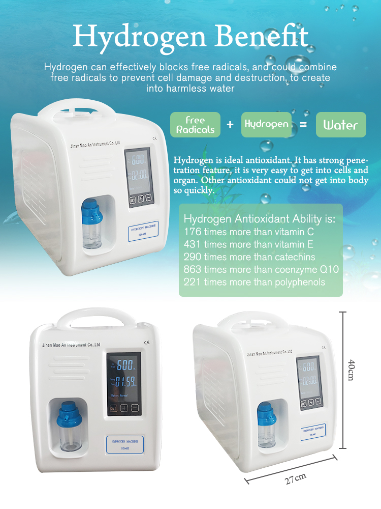 Adjustable Hydrogen Inhaler With 5-10 Year Lifespan (0-600ml/min Flow ...