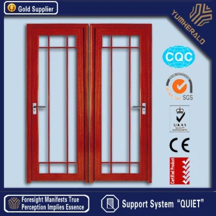 timber with PP film windows & doors ,solid wood with aluminium skin windows