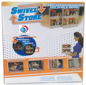 Plastic Rack Plastic Swivel Store (TV107)