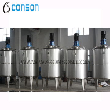 stainless steel mixing tank for food and chemical