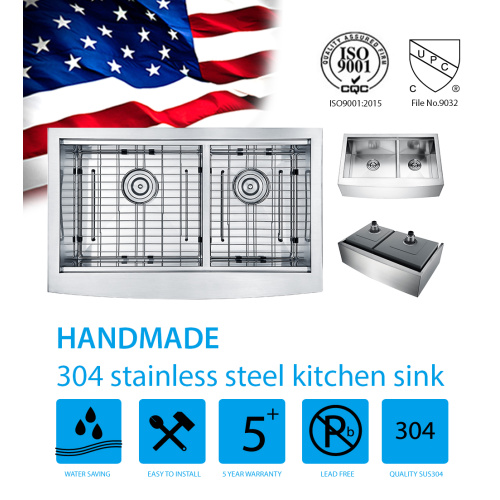 33inch Cupc Stainless Steel Apron Front Farmhouse Sink