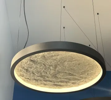 Hlinear L2555-I-T-D640 new design linear lighting pendant indirect light ceiling soft stone lighting