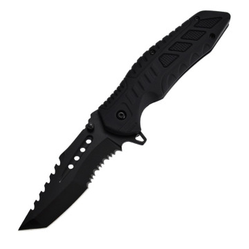 High Hardness Black Folding Pocket Knife for Outdoor Hunting