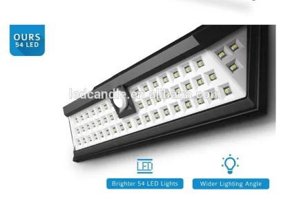Used parking lot light 54 LED Solar Motion Sensor light visual comfort lighting Outdoor led Wall mounted Lamp
