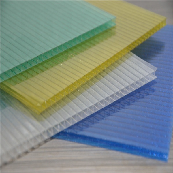 quality UV coated 4mm polycarbonate twin wall sheet