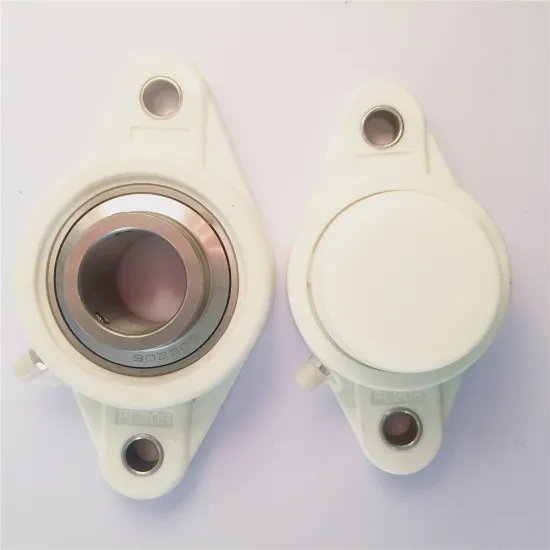 SGS Approved Thermoplastic Housing FL206 Double Bolt Flanged Bearing