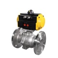 Stainless Steel Flanged Pneumatic Actuator Ball Valve