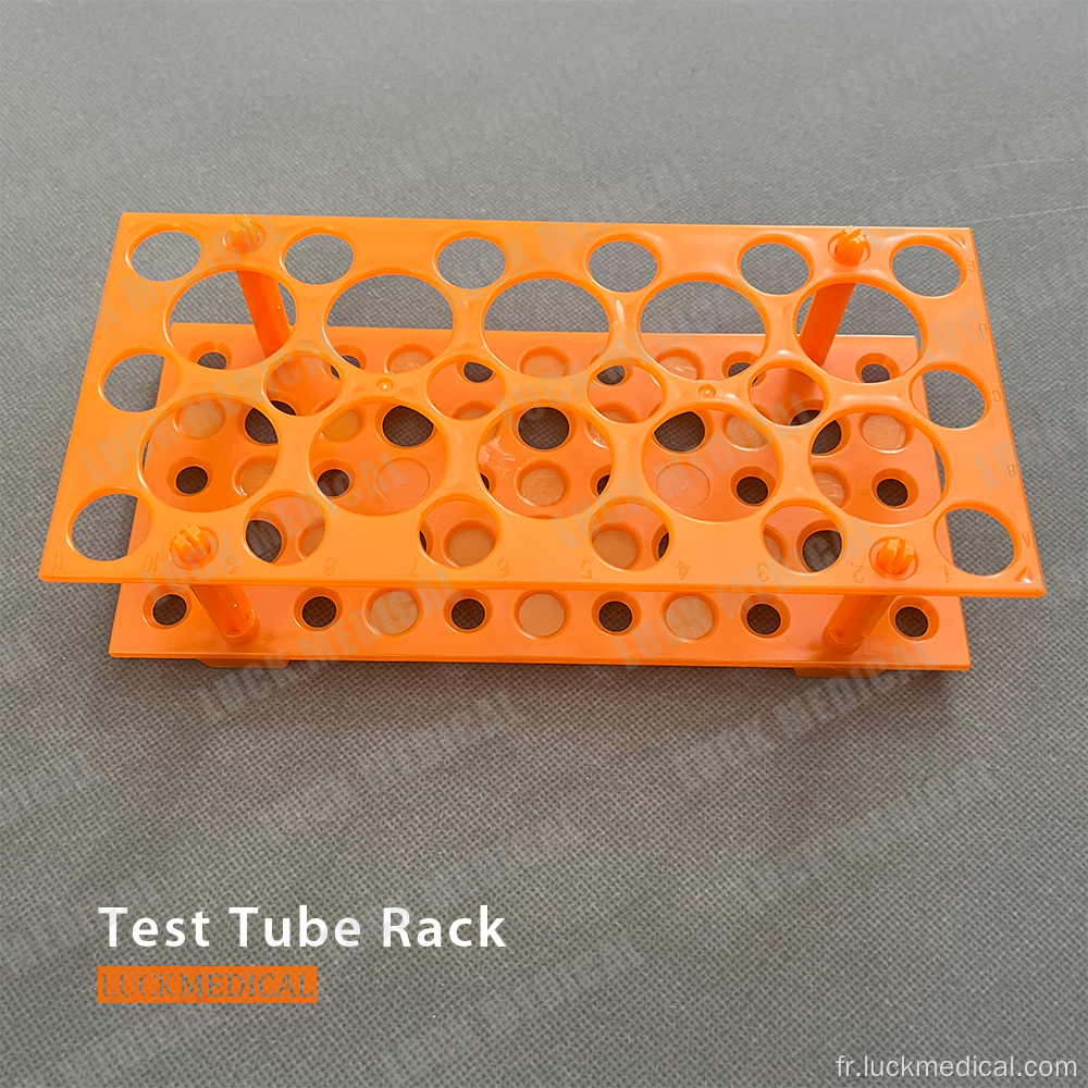 Rack de tube à essai en plastique