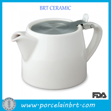 Best Life Stump Stainless Steel Filter Infuser Ceramic Teapot