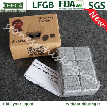 Sipping ice cube | 6 pcs whiskey stone box
