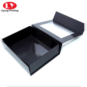 PVC window magnetic closure cosmetic gift packaging box