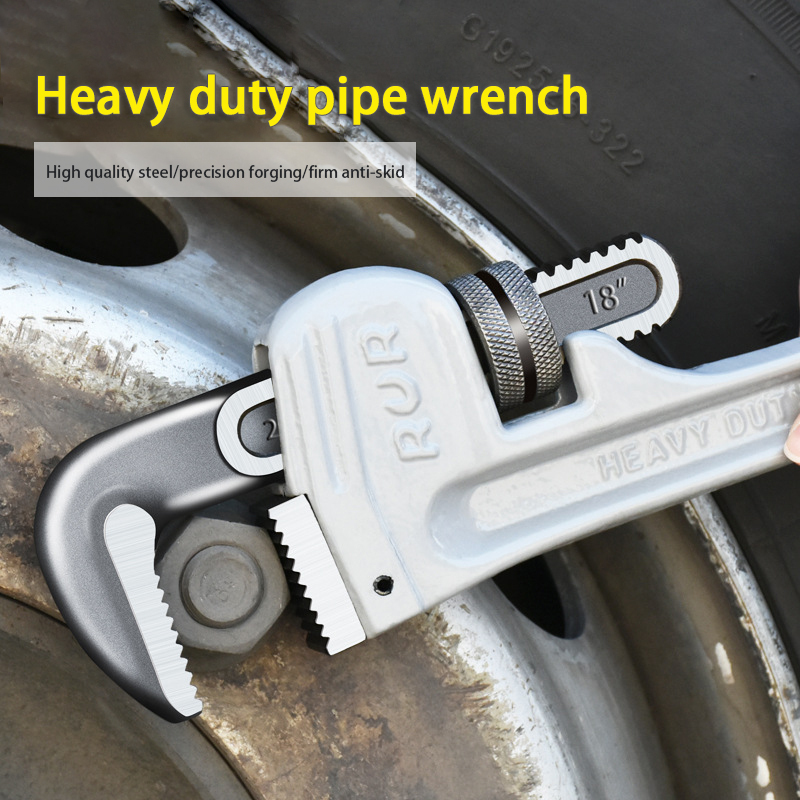 Pipe Maintenance Tools Universal Adjustable Wrench Heavy Duty 8 In 12 In 24 In 36 Inch Pipe Wrench