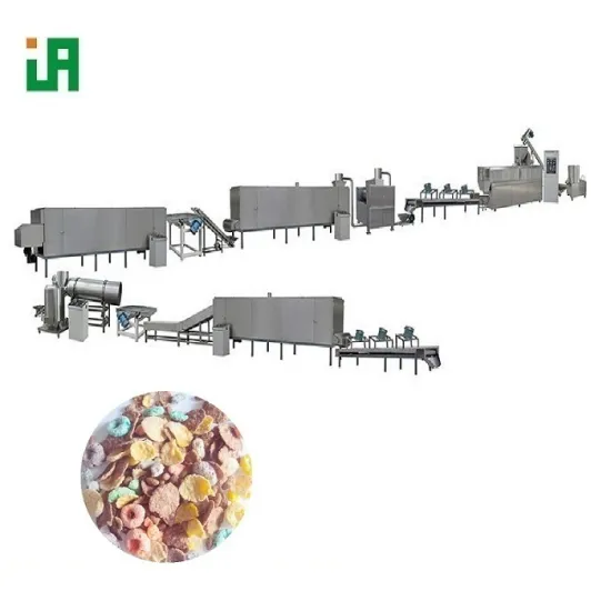 Small Scale Corn Flakes Production Plant Extruder Equipment