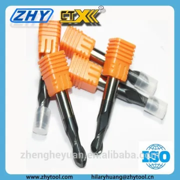 ZHY Durable Ball nose end mill for cnc machining ball nose end milling cutter