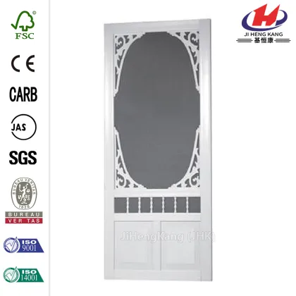 Lafayette Vinyl White Wide Stile Screen Door