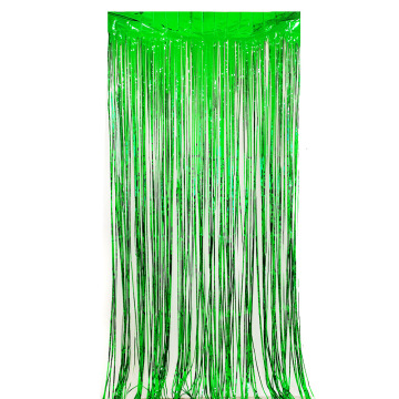 GREEN FOIL CURTAIN