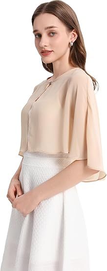 Shawl and Wraps for Evening Dress Chiffon Shawls Wedding Shrug Guest Bridesmaid Cape Scarves for Womens