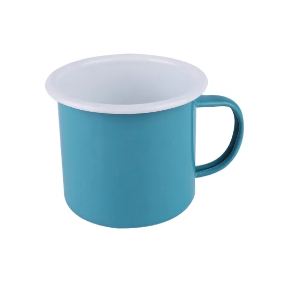 Baby Blue Enamel Coffee Mug 8cm/9cm/10cm
