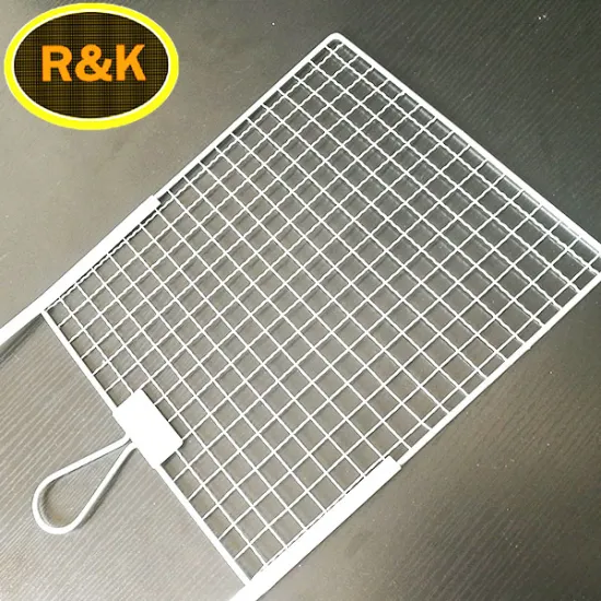 Crimped simple design bbq grill net