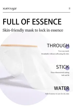 Korea Organic Vegan Cotton Hydrating Face Mask