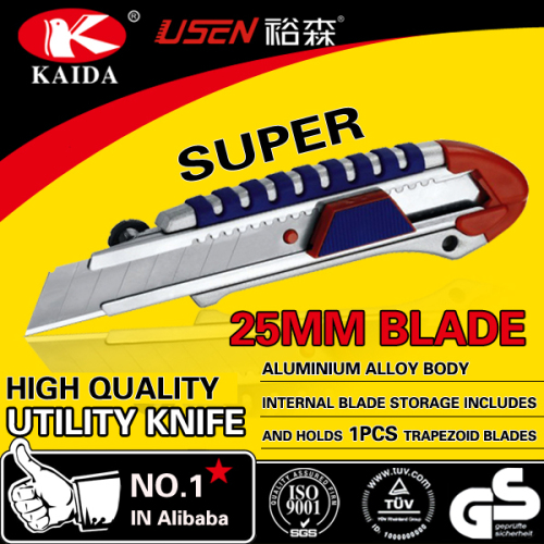 25mm Snap Off Blade Aluminium Alloy Utility Knife tool knife