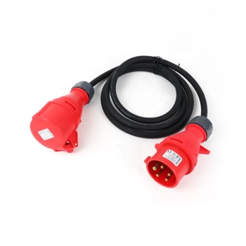 Industrial 16 Amp 5 Pin Plug Extension Cable