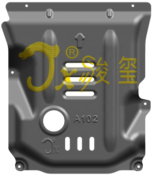 JUNXI 3D Classic Steel Aluminum Skid Plate for Alfa Romeo Giulia Stelvio
