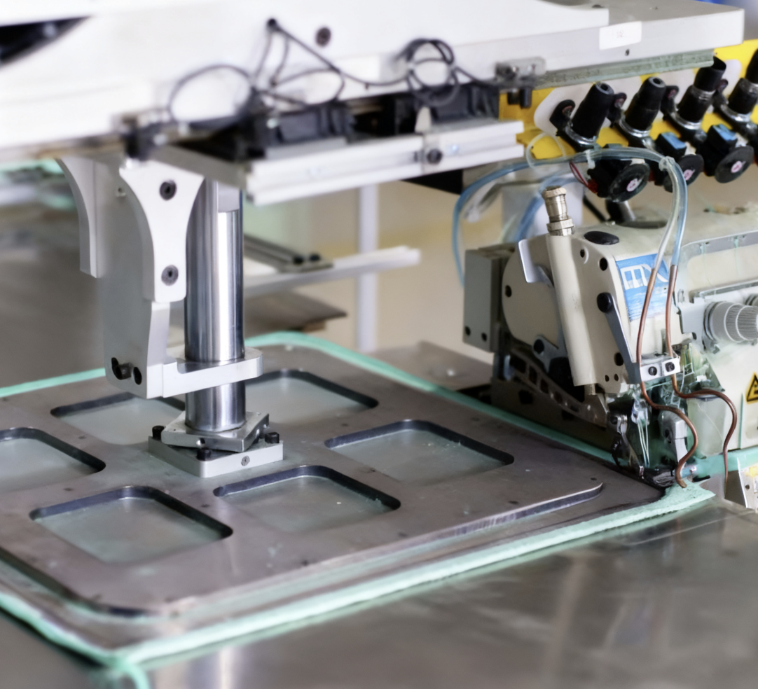 Overedged Towel Machine