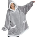 Comfy Plush Warm Thick Sherpa Hoodie Wearable Blanket