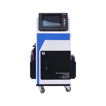 Dry ice blasting cleaning machine