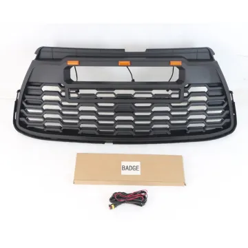 Black Car Front Upper Grille for HIGHLANDER 2015-2017 4x4 Offroad Exterior Accessory