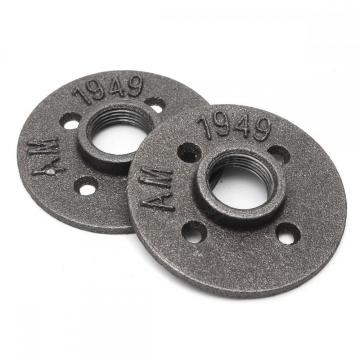 malleable iron fitting black floor flange