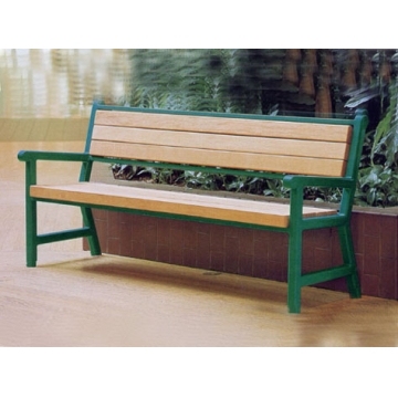 Powder Coated Bench, Recycled Plastic Outdoor Furniture, Public Seat