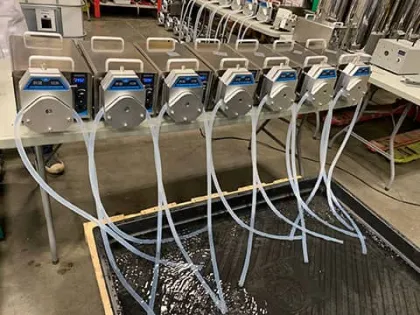 Scientific Research Mixing Different Fluid Peristaltic Pump