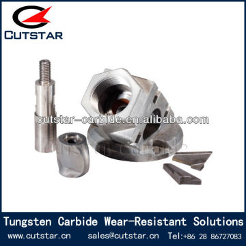 Tungsten Carbide Wear Resistant Weld Parts with Carbide Tips
