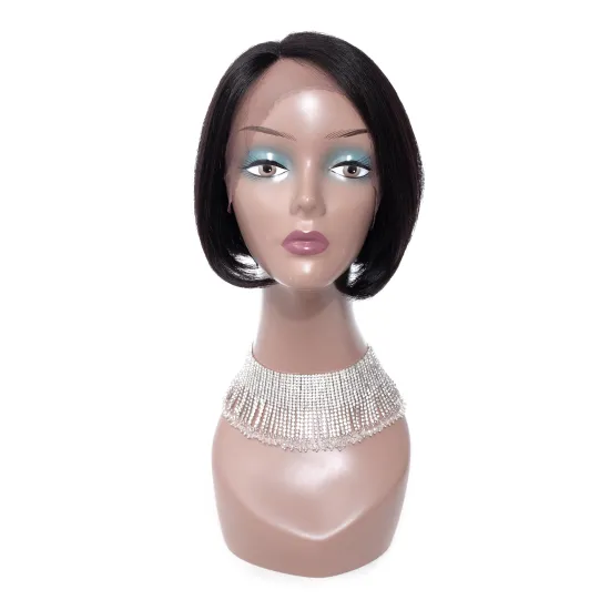 Direct factory price human hair wigs vendors bob wigs with bangs virgin hair hd lace bob cut lace frontal human hair wigs