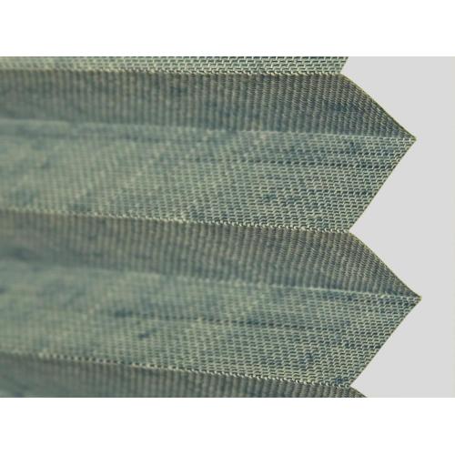 Blackout Pleated Blinds 100% Polyester Fabric Folding Windows Cordless Pleated Blind Manufactory