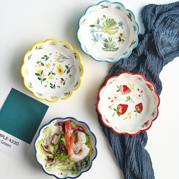 Ceramic Rice Soup Salad Bowl for Home Use - Glazed Dishes Bowls