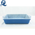 Hot selling Au gratin printed large rectangular bakeware