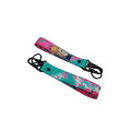 Sublimering anime carabiner nyckelchain lanyards nyckelhållare