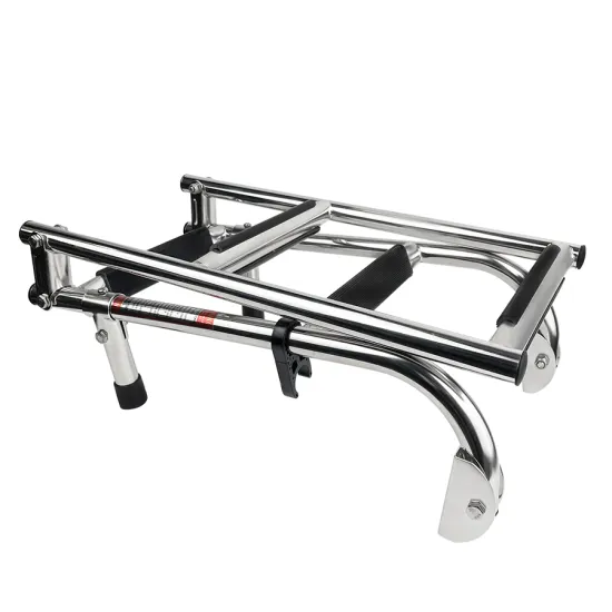 Hot Sale Marine Grade Stainless Steel Boat Folding Ladders For Boat Yacht