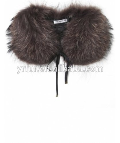 Genuine real raccoon fur collar for coats/ lace fur collar