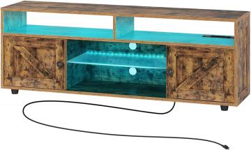 TV cabinet with RGB LED Light and Power