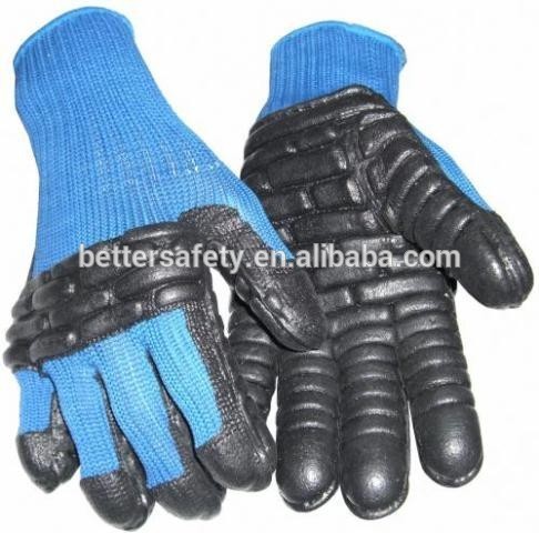 Foam Latex Rubber impact gloves, anti-vibration gloves