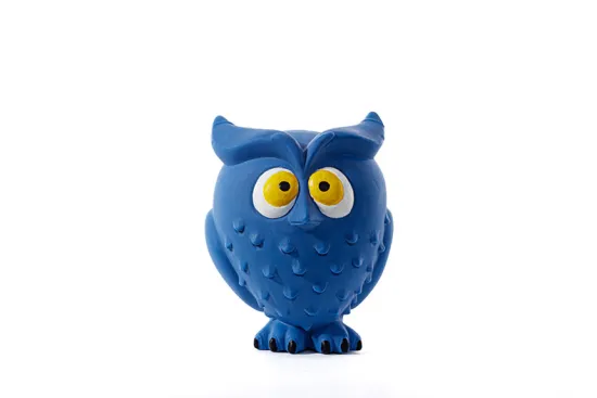 Owl Shaped Latex Chew Toy for Dogs