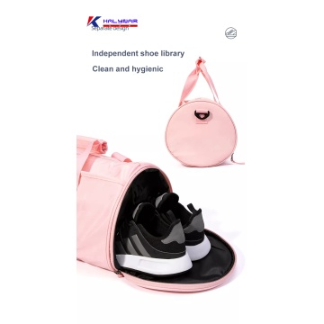 Round Tote Travel Duffle Bags With Shoe Compartment