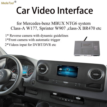 Car Video Interface Parking Aid DTV / DVR / Forward and Back Camera Solution for Mercedes Sprinter 2019 Vehicle