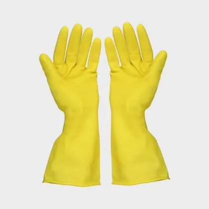 Latex Household Rubber Gloves Lined / Unlined Latex Hand Gloves
