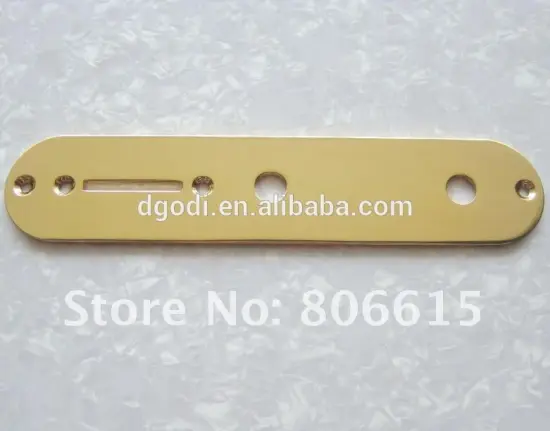 guitar strap parts of gold plated brass telecaster neck